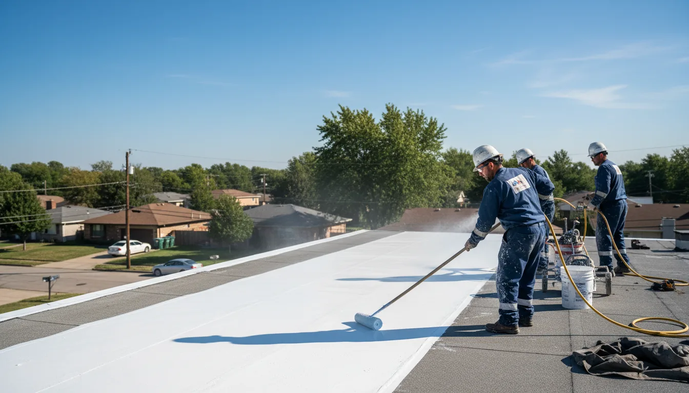 Commercial roof coating in Wilburn, AR near me